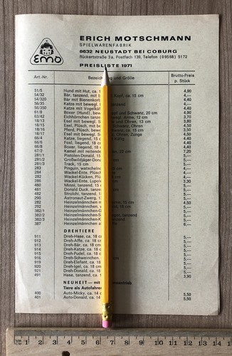 Katalog spielzeug 1971 emo - katalog,
